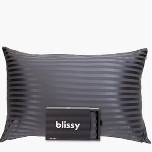 Blissy Gray Striped Pillowcases